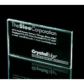 Business Card Paperweight - Jade Glass (1/4"x3 1/2"x2")